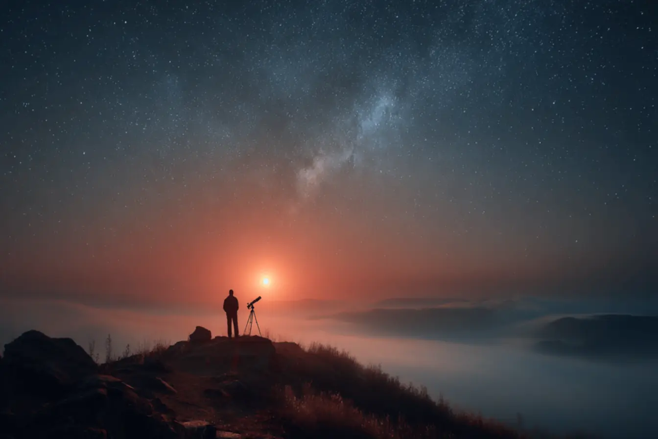 Betelgeuse in the night sky