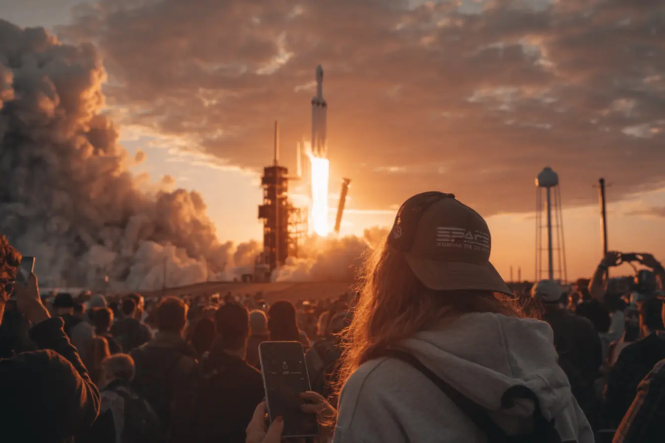 Falcon 9 launch celebration