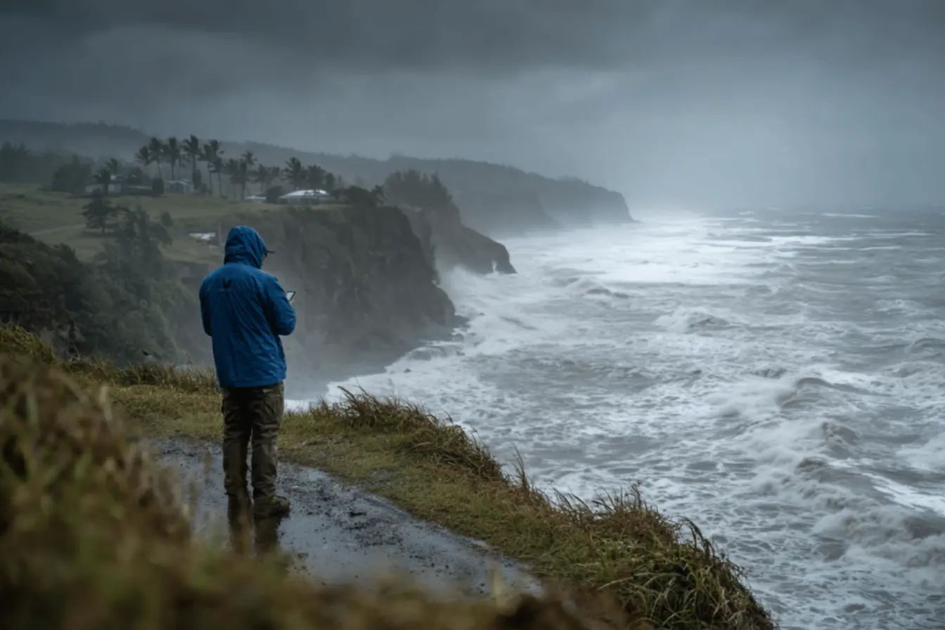 Emergency alerts on social media during a tsunami warning