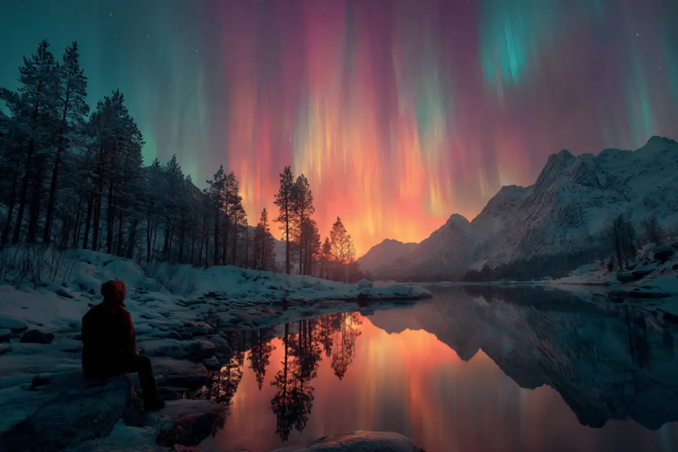 Historical depiction of the Carrington Event aurora, northern lights forecast