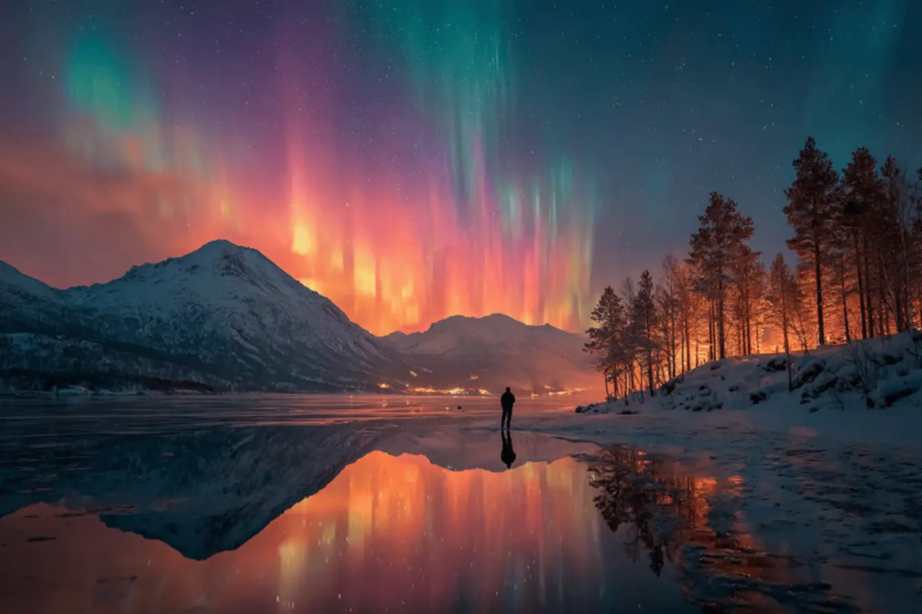 Cultural depiction of northern lights, northern lights forecast