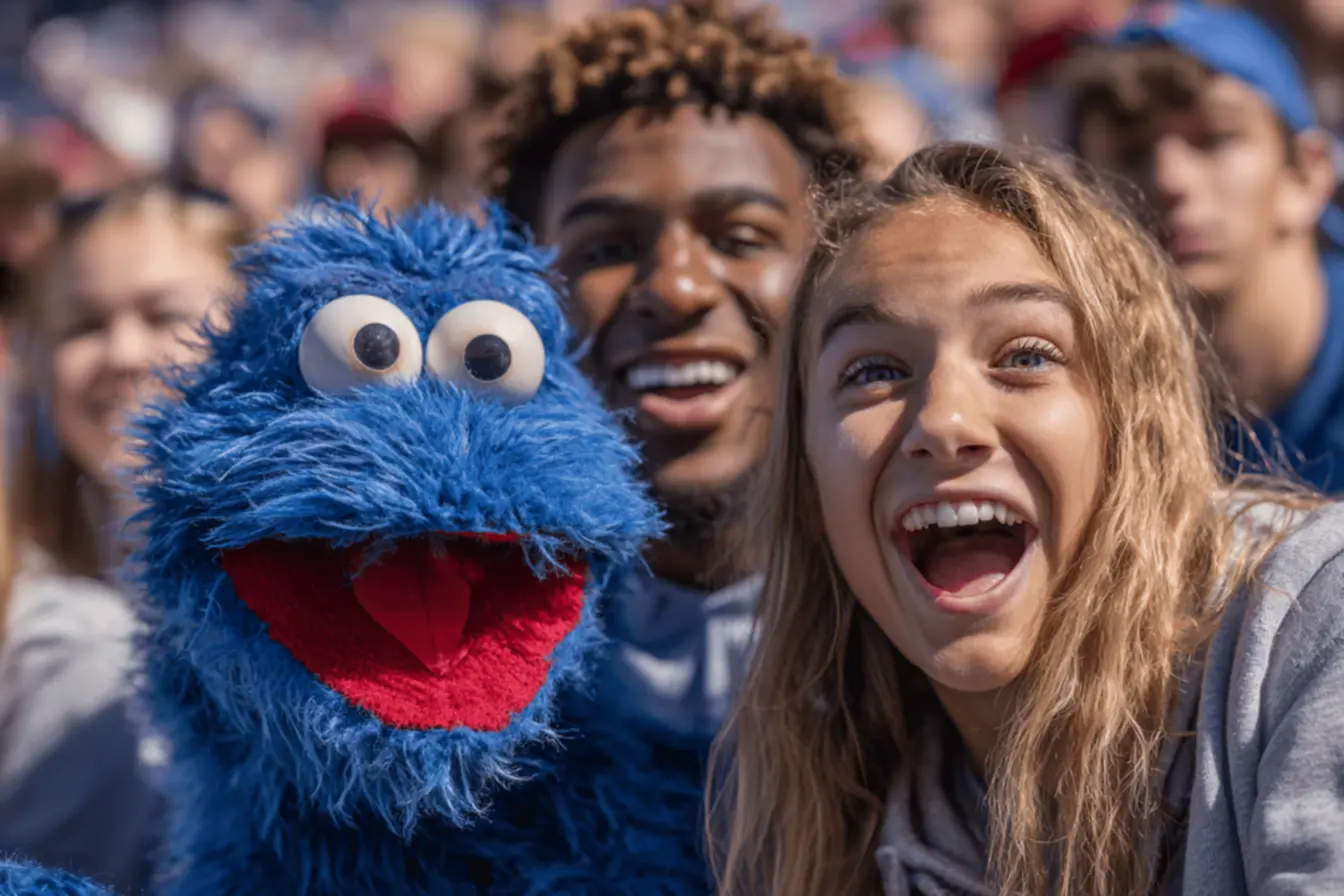 A vibrant Big Jay mascot at a University of Kansas event, university of kansas mascot